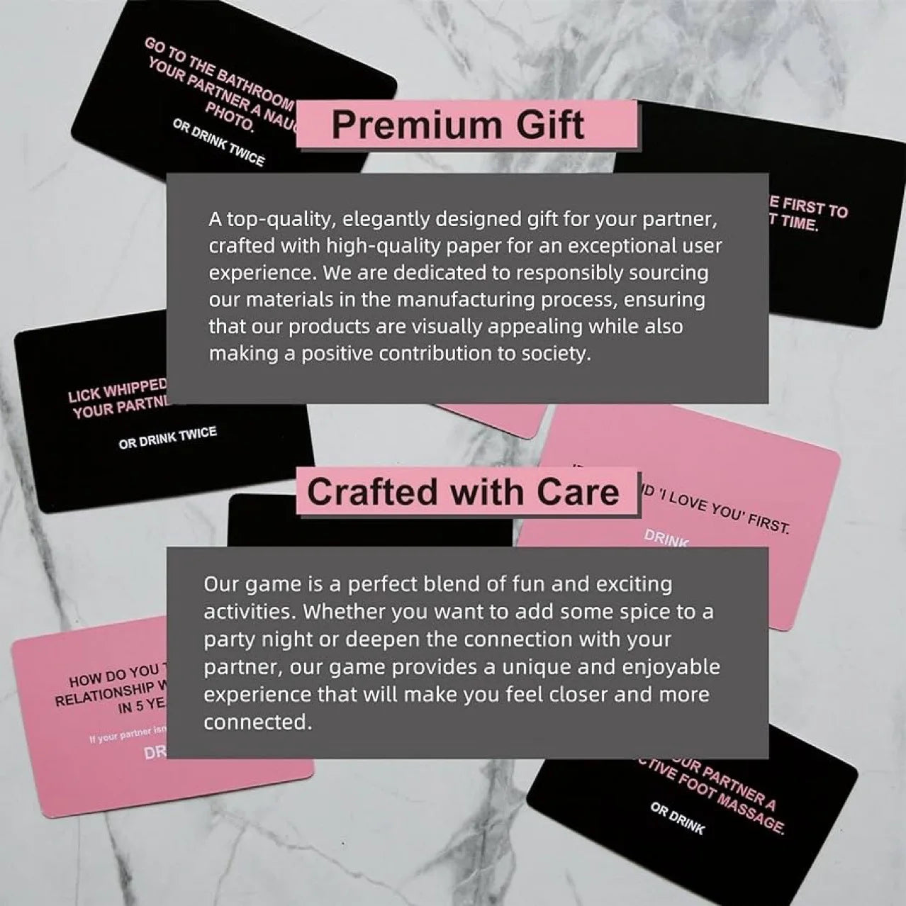 Drunk Lovers Card Game, 54 Playing Cards, Dating Games - Couples Drinking Games