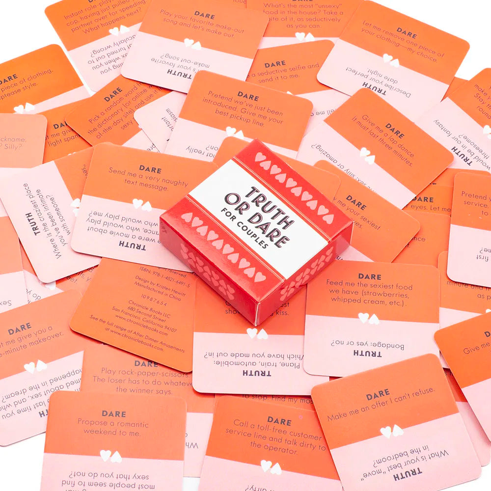 Truth or Dare for Couples Naughty Party Board Game Set 51 Questions!