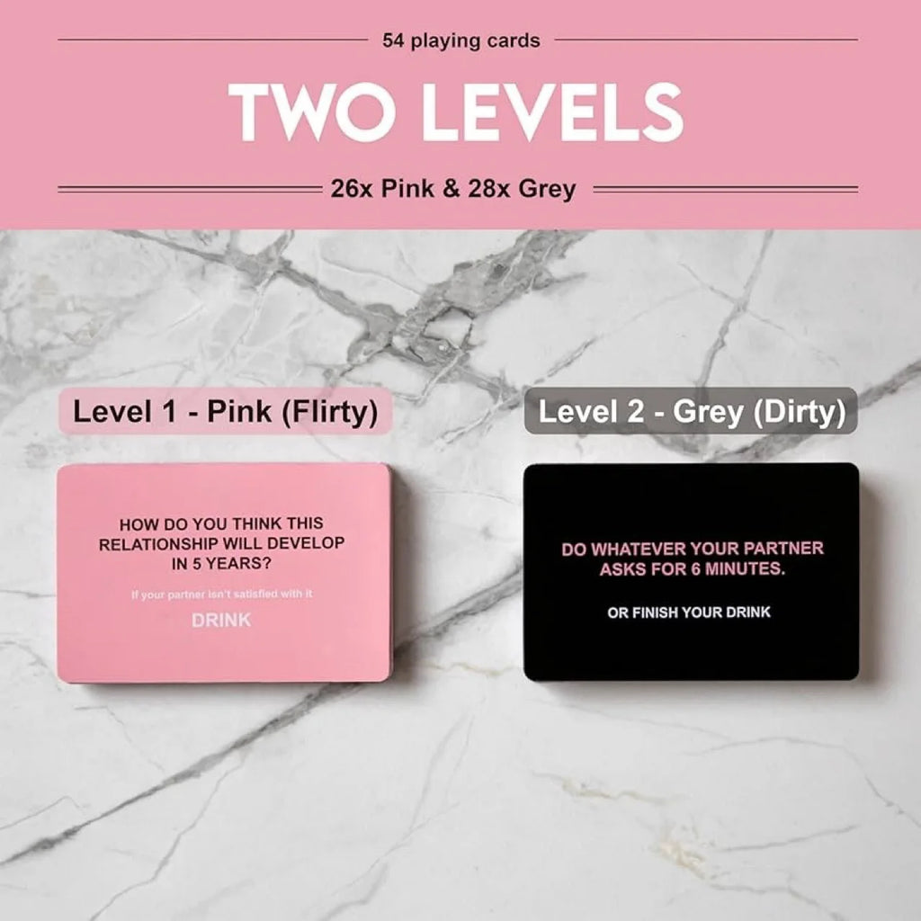 Drunk Lovers Card Game, 54 Playing Cards, Dating Games - Couples Drinking Games