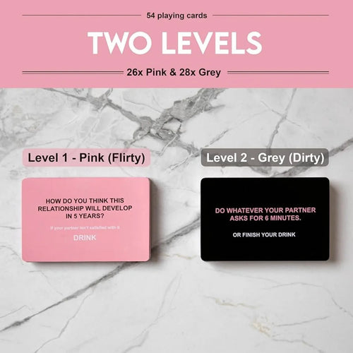 Drunk Lovers Card Game, 54 Playing Cards, Dating Games - Couples Drinking Games
